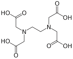 EDTA structure which is used in preservatives