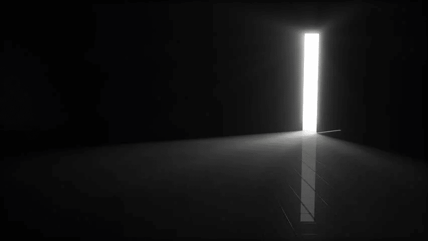 Light entering from one room to another due to diffraction