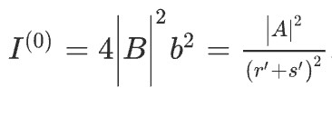This is the value of I(o) in the equation of I 