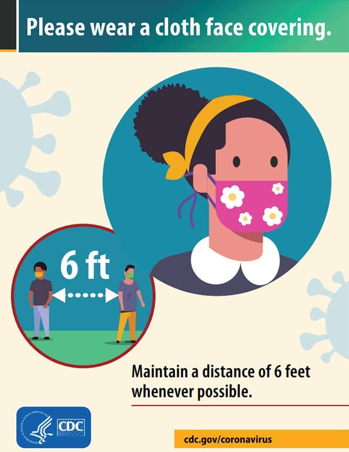 Maintaining distance of 6 feet - coronavirus